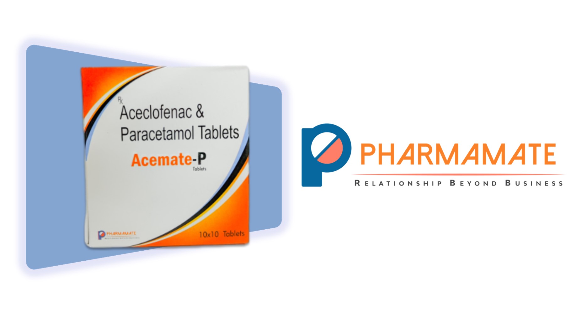 Acemate P - Aceclofenac & Paracetamol Tablets, Pharmamate