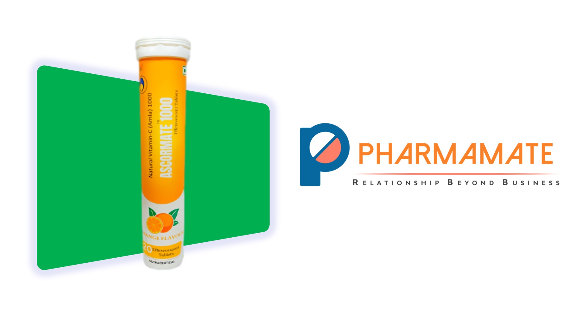 Ascormate 1000 - Natural Vitamin C 1000 Tablets, Pharmamate