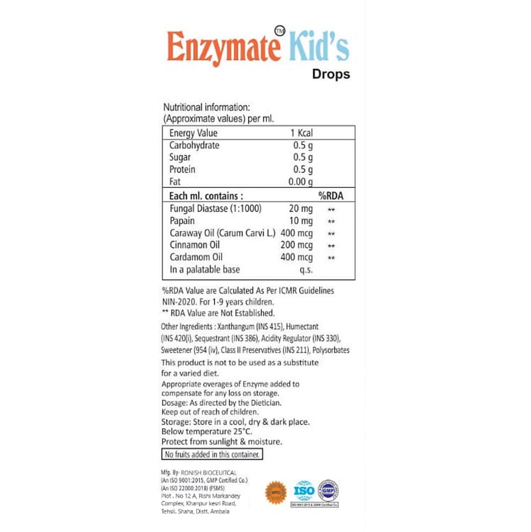 Enzymate Kid's Drop - Oral Drops, Pharmamate