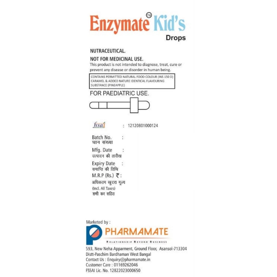Enzymate Kid's Drop - Oral Drops, Pharmamate